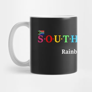 South Africa, Rainbow Nation. (Flag Version) Mug